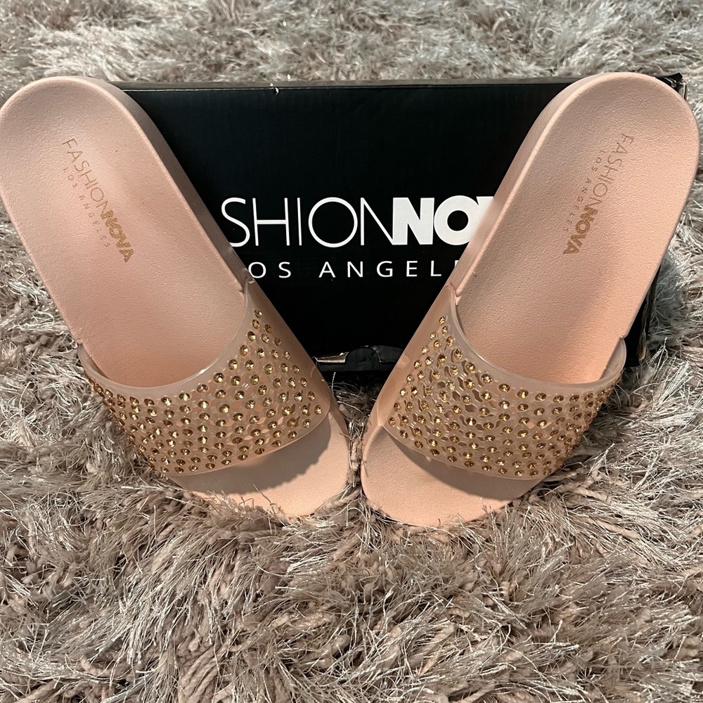 Pink rhinestone slide US 6